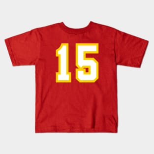 Patrick Mahomes Number Kansas City Chiefs Kids T-Shirt